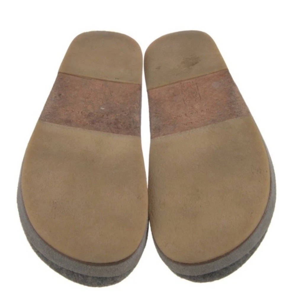 Lauren Manoogian Women's Charcoal Wool Flat Clogs Size 8 - Picture 4 of 5
